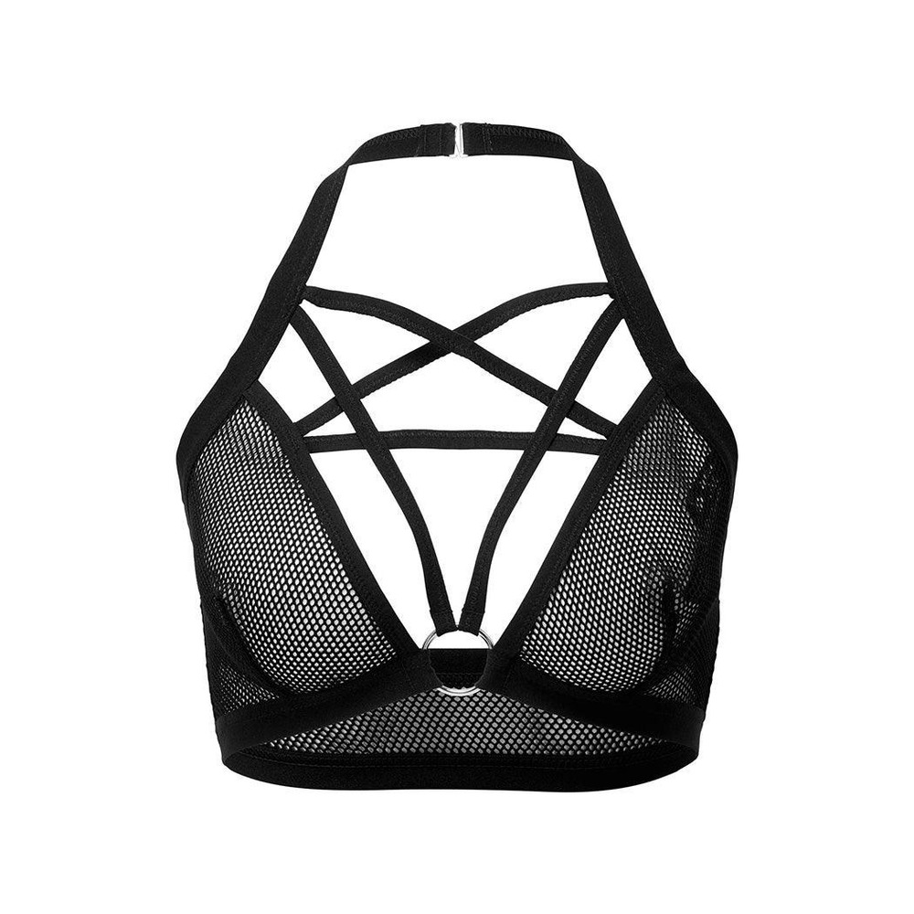 Killstar posesses me mesh halter bralette‎